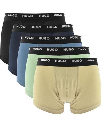 HUGO 5 Pack Trunks - Black