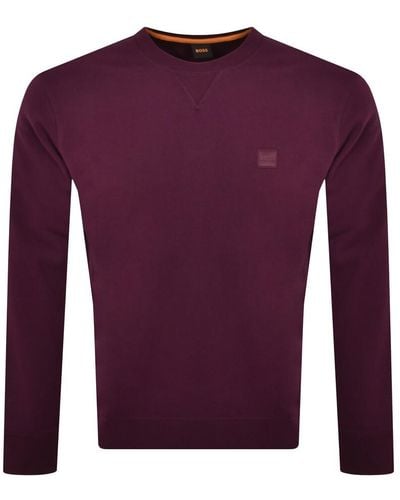 BOSS Boss Westart 1 Sweatshirt - Purple