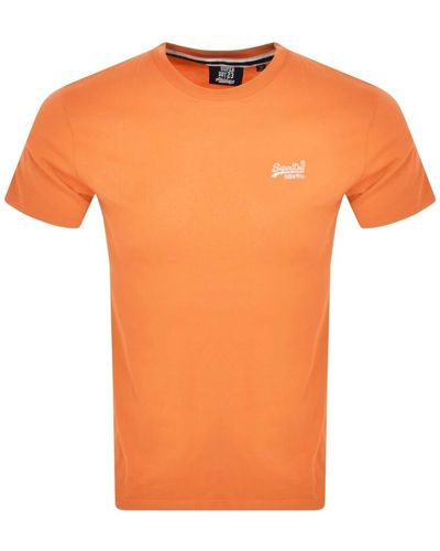 Superdry Short Sleeved T Shirt - Orange