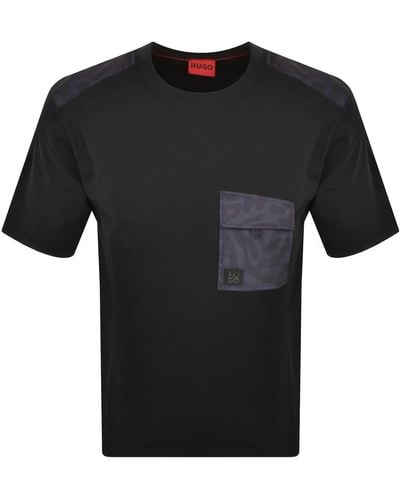 HUGO Dabieno T Shirt - Black