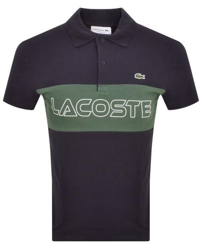 Lacoste Color Block Polo T Shirt - Blue