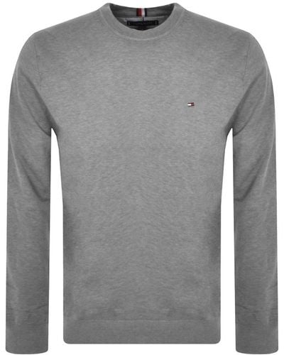 Tommy Hilfiger 1985 Crew Neck Knit Sweater - Gray