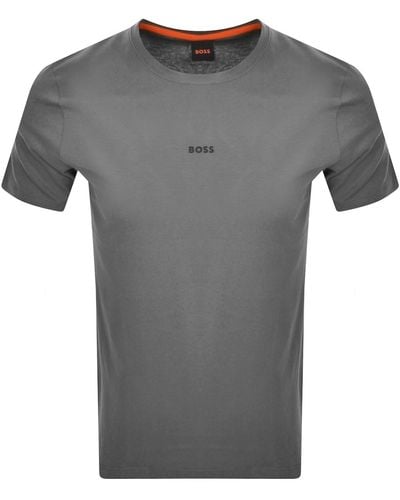 BOSS Boss Tchup Logo T Shirt - Grey