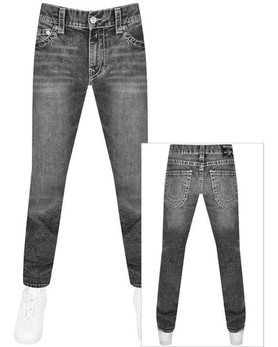 True Religion Rocco Big T Light Wash Jeans - Gray