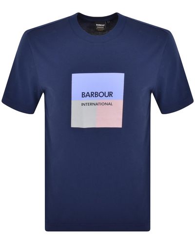 Barbour Triptych T Shirt - Blue