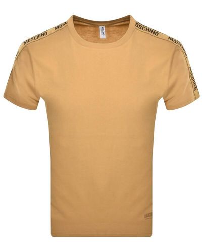 Moschino Taped Logo T Shirt - Orange