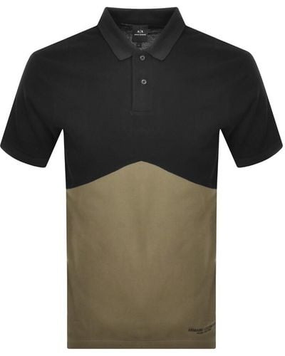 Armani Exchange Short Sleeved Polo T Shirt - Green