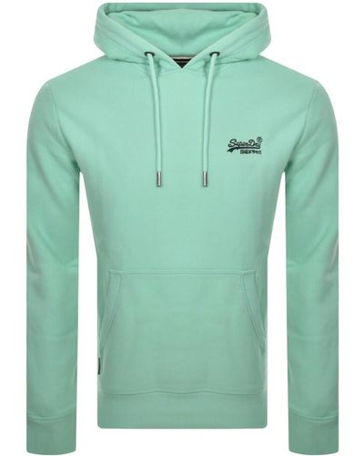 Superdry Essential Logo Hoodie - Green