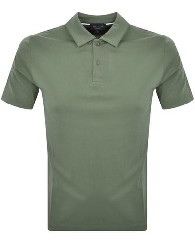 Ted Baker Zeither Polo T Shirt - Green
