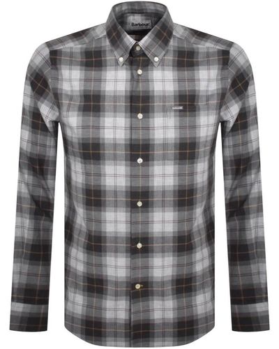 Barbour Wetheram Long Sleeved Shirt - Grey