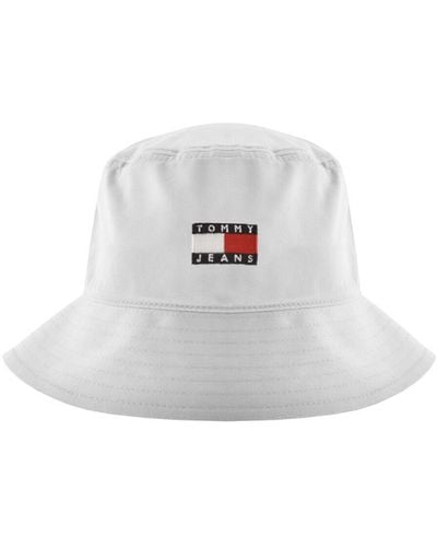 Tommy Hilfiger Flag Bucket Hat - White
