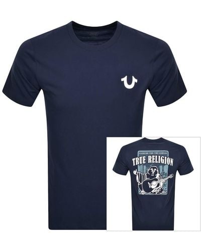 True Religion Buddha Logo T Shirt - Blue