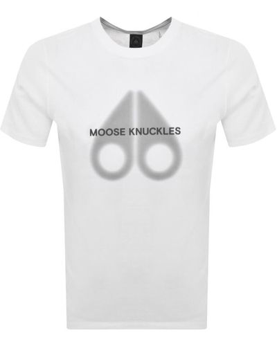 Moose Knuckles Riverdale T Shirt - White