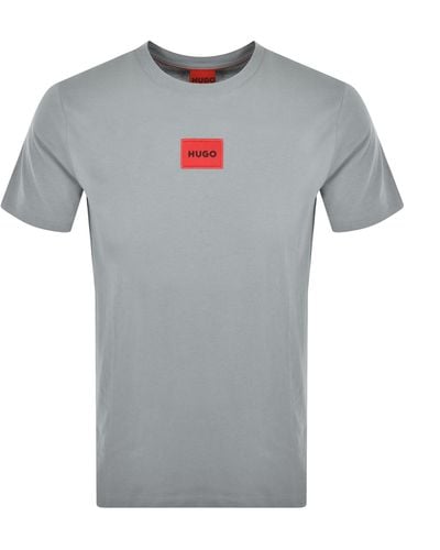 HUGO Diragolino212 T Shirt - Grey