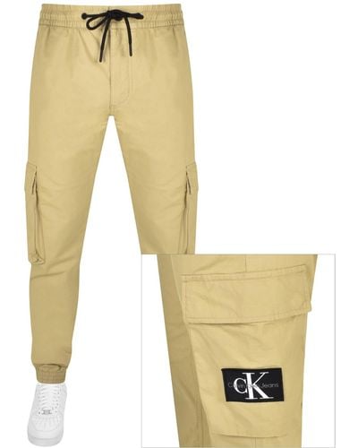 Calvin Klein Cargo Trousers - Yellow