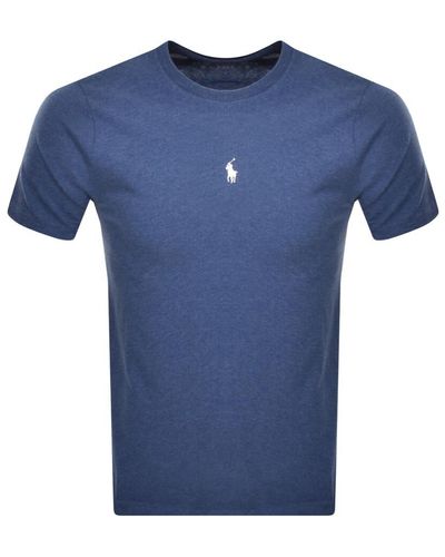 Ralph Lauren Crew Neck Logo T Shirt - Blue