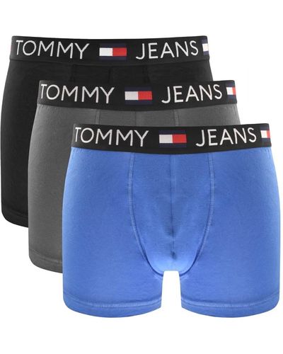 Tommy Hilfiger 3 Pack Boxer Trunks - Blue