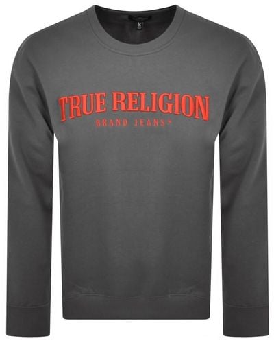 True Religion Crew Neck Sweatshirt - Gray