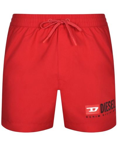 DIESEL Bmbx Ken 37 Swim Shorts - Red