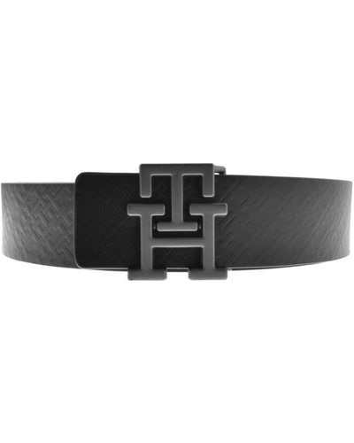 Tommy Hilfiger Reversible Plaque Belt - Black