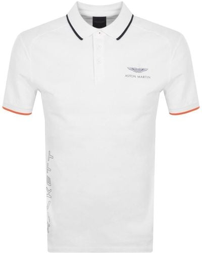 Hackett Speedmaster Polo T Shirt - White