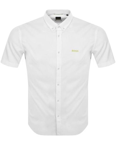 BOSS Boss Biado R Short Sleeved Shirt - White