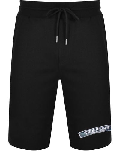 True Religion Arched Tab Shorts - Black