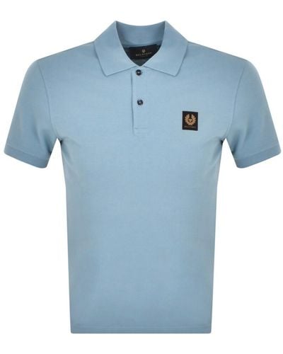 Belstaff Short Sleeve Polo T Shirt - Blue