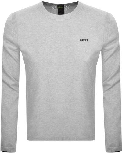 BOSS Boss Ever X Knit Sweater - Gray