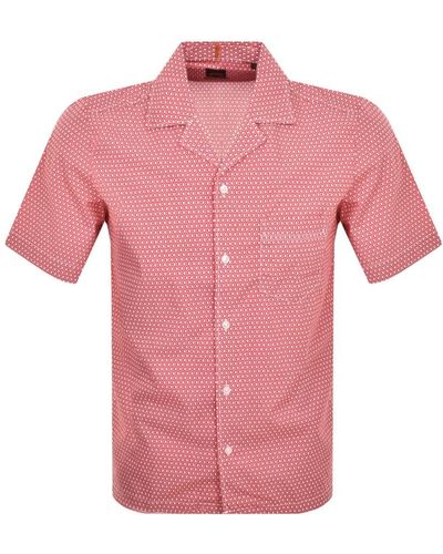 BOSS by HUGO BOSS Boss Rayer Short Sleeve Shirt - Pink
