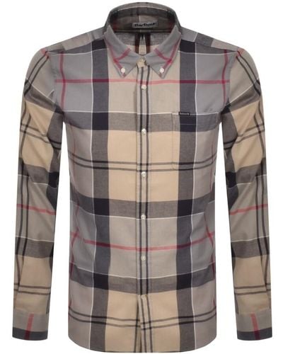 Barbour Glen Check Long Sleeved Shirt - Natural