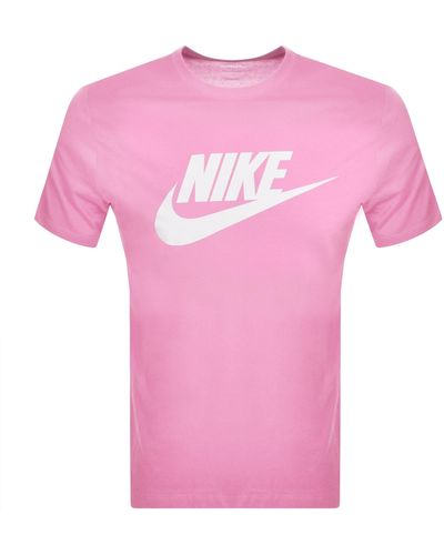 Nike Icon Futura T Shirt - Pink