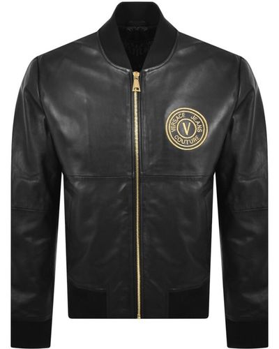 Versace Jeans Couture Couture Leather Jacket - Black