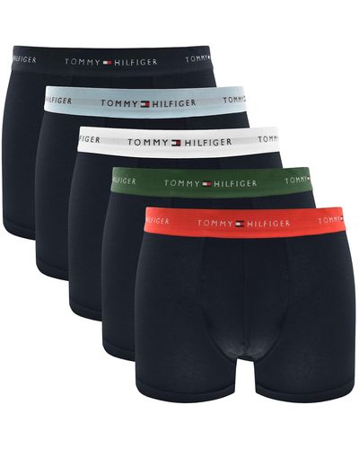 Tommy Hilfiger Underwear 5 Pack Trunks - Blue