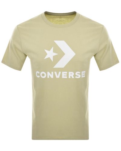 Converse Star Chevron Logo T Shirt - Green