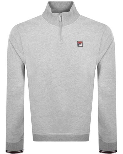 Fila Ramy Quarter Zip Sweatshirt - Gray