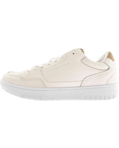 Tommy Hilfiger Basket Core Leather Sneakers - White