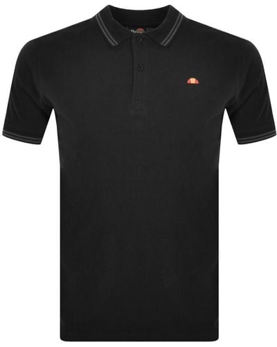 Ellesse Rooks Short Sleeve Polo T Shirt - Black