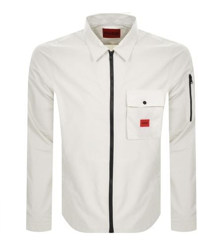 HUGO Emmond Overshirt Jacket - White