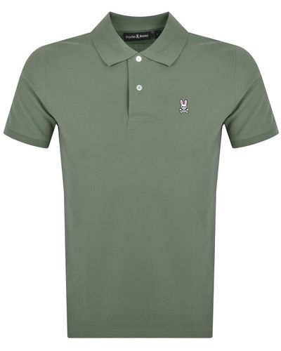 Psycho Bunny Classic Pique Polo T Shirt - Green