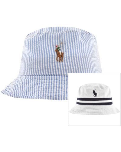 Ralph Lauren Reversible Bucket Hat - Blue