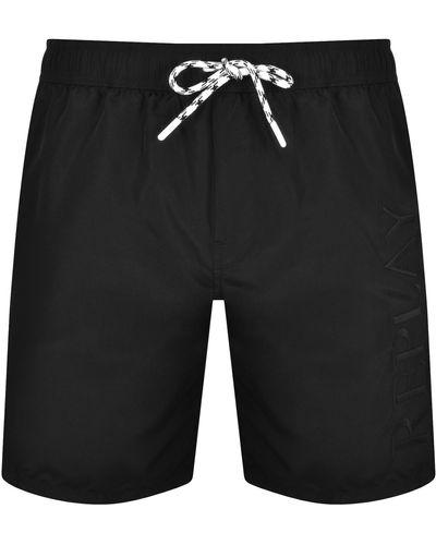 Replay Boxer Swim Shorts - Black