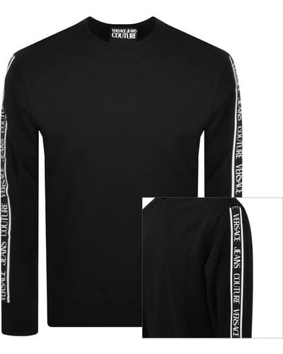 Versace Couture Logo Tape Sweatshirt - Black