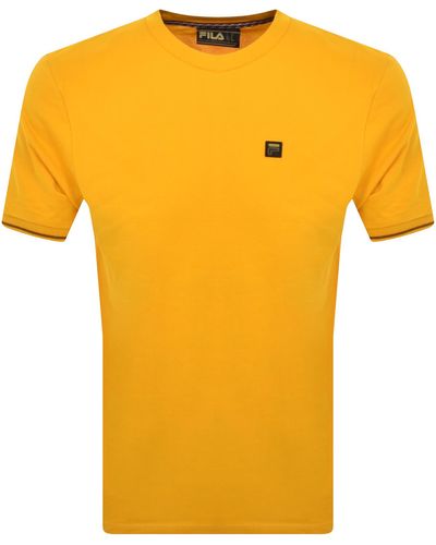 Fila Taddeo T Shirt - Yellow