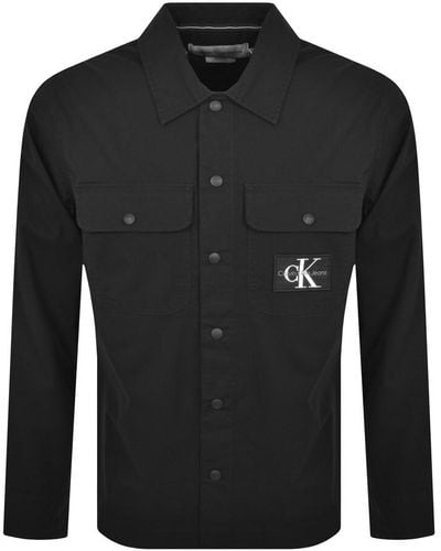 Calvin Klein Jeans Ripstop Overshirt - Black