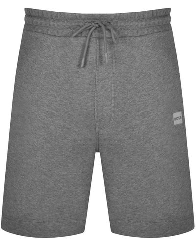 BOSS Boss Sewalk Sweat Shorts - Grey