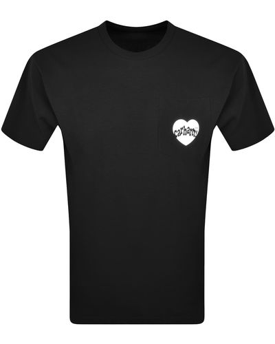 Carhartt Pocket Short Sleeved T Shirt - Black