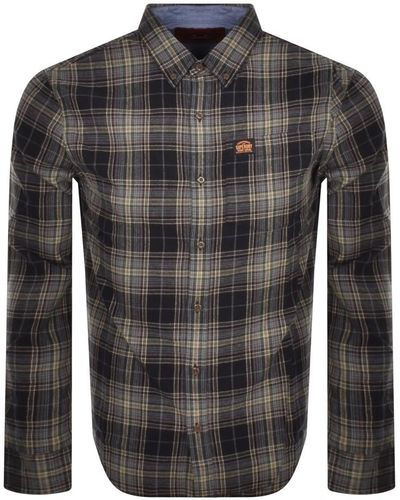 Superdry Lumberjack Long Sleeved Shirt - Black