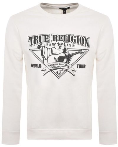 True Religion Crew Neck Sweatshirt - White