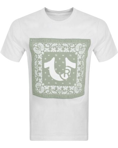 True Religion Logo T Shirt - Gray